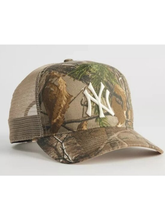 ’47 Other - ‘47 Brand New York Yankees Hitch REALTREE Camo Trucker Snapback Hat Cap